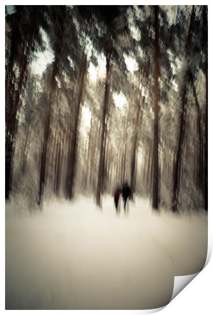 Walking in a park Print by Larisa Siverina