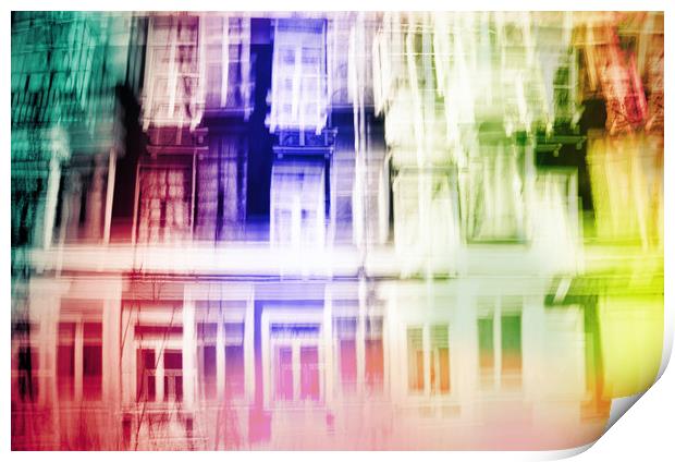 Color windows Print by Larisa Siverina