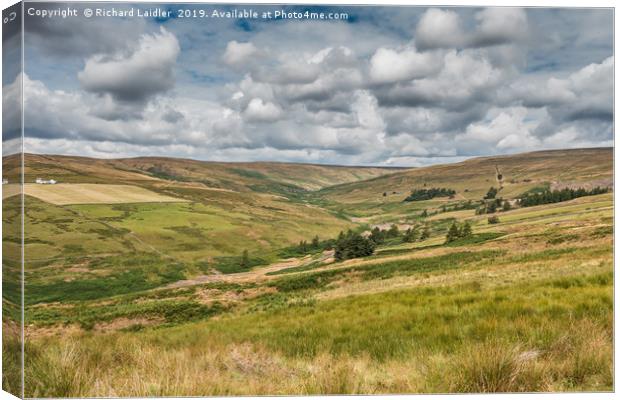 The Hudes Hope Valley, Teesdale Canvas Print by Richard Laidler