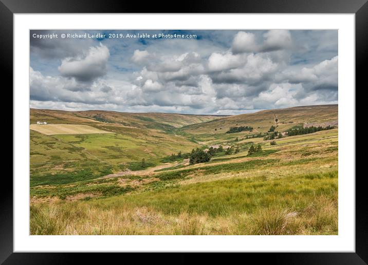The Hudes Hope Valley, Teesdale Framed Mounted Print by Richard Laidler