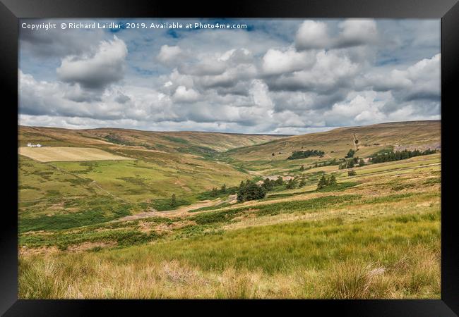 The Hudes Hope Valley, Teesdale Framed Print by Richard Laidler
