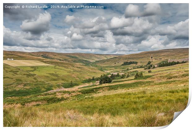 The Hudes Hope Valley, Teesdale Print by Richard Laidler