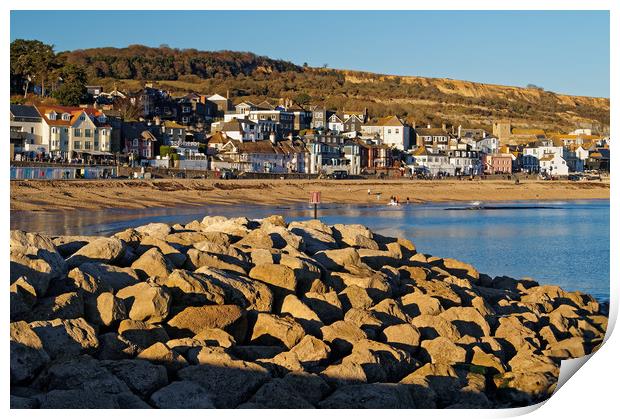Lyme Regis from North Wall                       Print by Darren Galpin