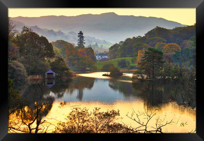 Rydal Water Cumbria  Framed Print by Irene Burdell