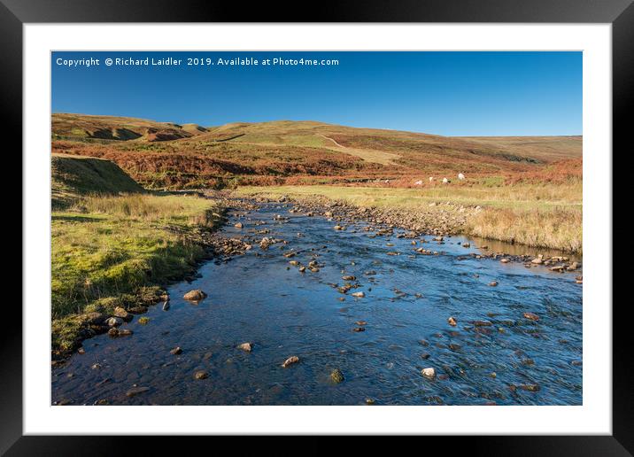 North Pennines Moorland Stream Framed Mounted Print by Richard Laidler
