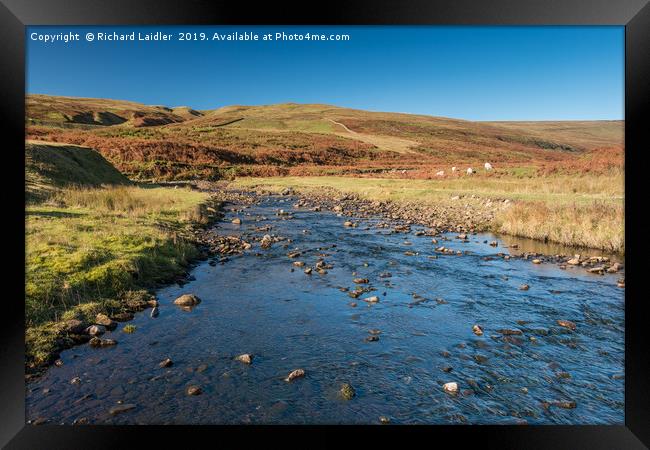 North Pennines Moorland Stream Framed Print by Richard Laidler