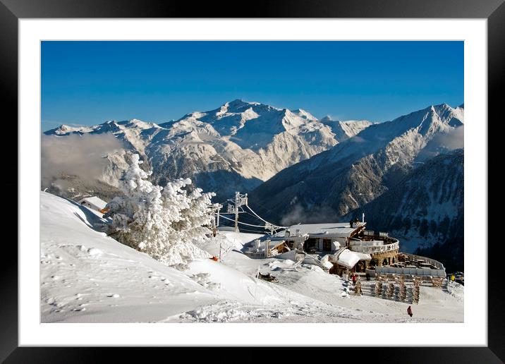 Courchevel La Tania 3 Valleys French Alps France Framed Mounted Print by Andy Evans Photos