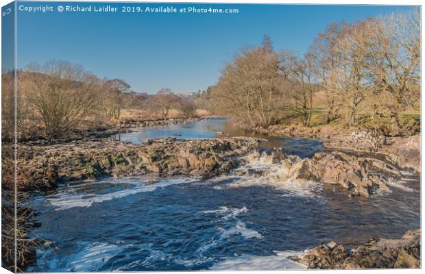 The River Tees near Forest in Teesdale Canvas Print by Richard Laidler