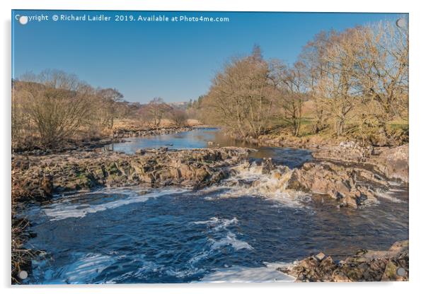 The River Tees near Forest in Teesdale Acrylic by Richard Laidler