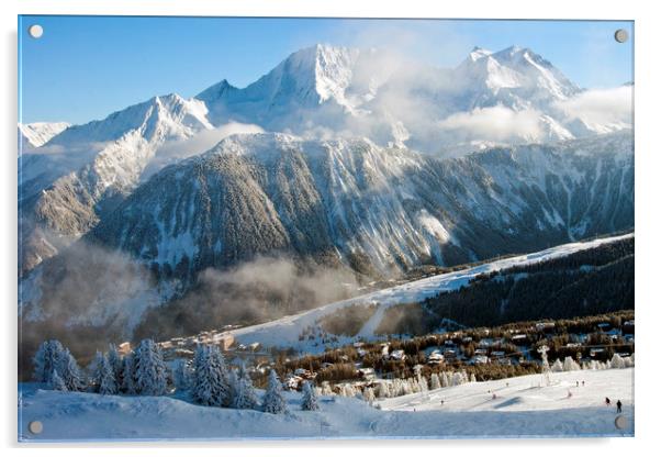 Courchevel 1850 3 Valleys ski area French Alps Fra Acrylic by Andy Evans Photos
