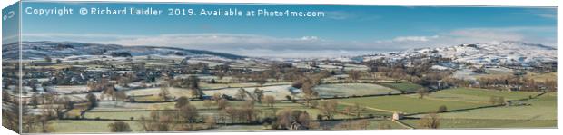 Teesdale and Lunedale Winter Panorama Canvas Print by Richard Laidler