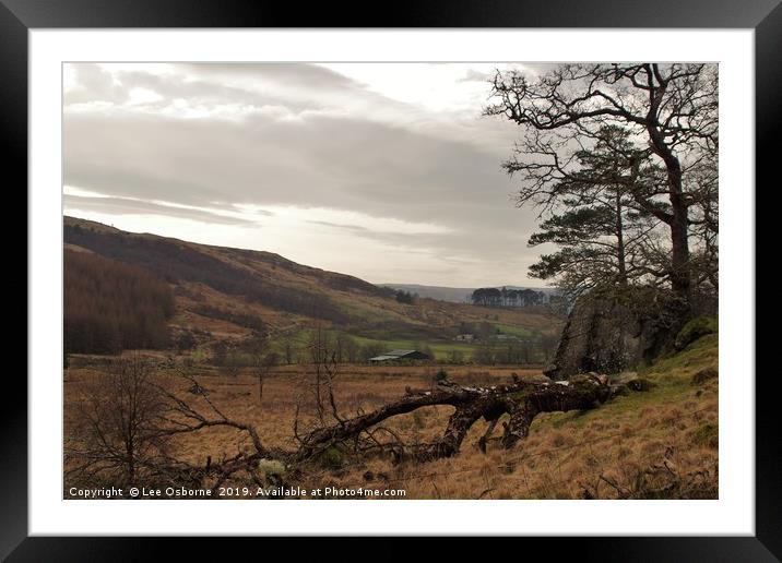Strontian River Valley, Scottish Highlands Framed Mounted Print by Lee Osborne