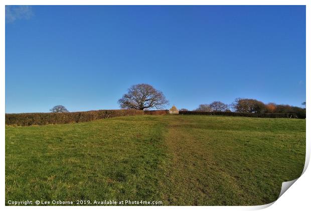 Island Walk, Bembridge Print by Lee Osborne