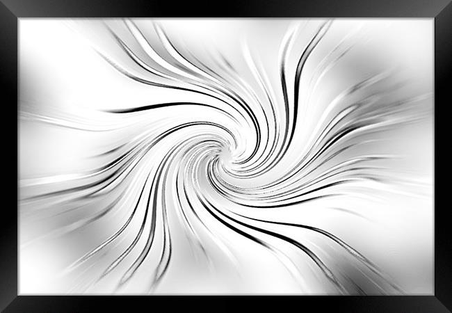Metal swirl Framed Print by Ashley Paddon