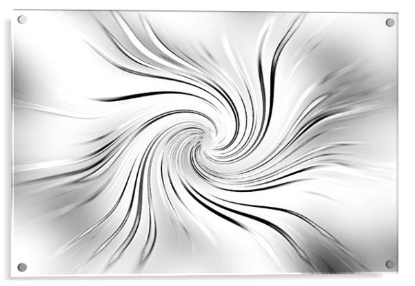 Metal swirl Acrylic by Ashley Paddon
