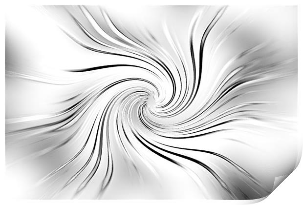 Metal swirl Print by Ashley Paddon