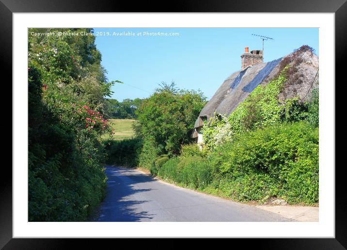 Country Lane In The Summer Framed Mounted Print by Nicola Clark