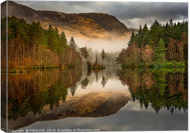 Glencoe Lochan Canvas Print by Angela H