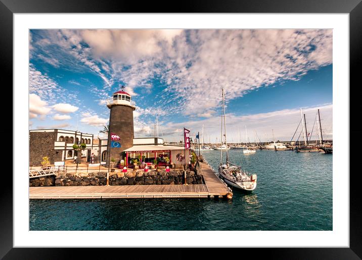 Lighthouse and One Bar  Framed Mounted Print by Naylor's Photography