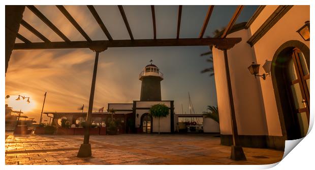 Sunset at the lighthouse  Print by Naylor's Photography