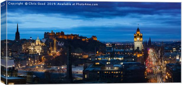 Edinburgh Highlights Canvas Print by Chris Good