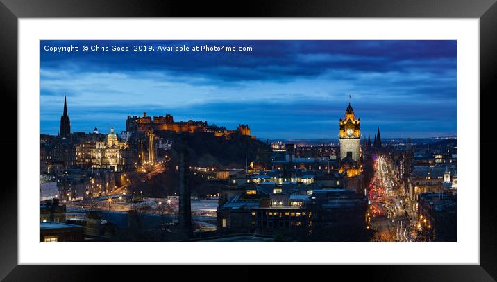 Edinburgh Highlights Framed Mounted Print by Chris Good