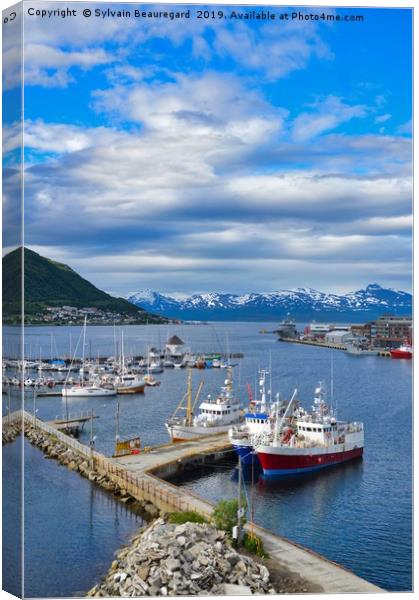 Fishing port, Tromso, Norway Canvas Print by Sylvain Beauregard