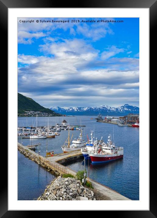 Fishing port, Tromso, Norway Framed Mounted Print by Sylvain Beauregard