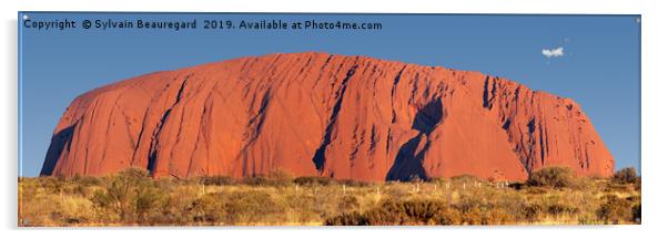 Uluru, sacred site in Australia Acrylic by Sylvain Beauregard