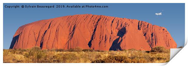 Uluru, sacred site in Australia Print by Sylvain Beauregard