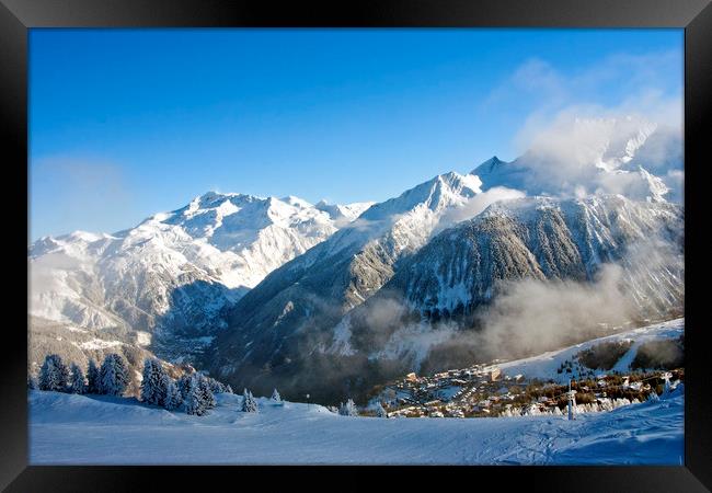 Courchevel 1850 3 Valleys French Alps France Framed Print by Andy Evans Photos