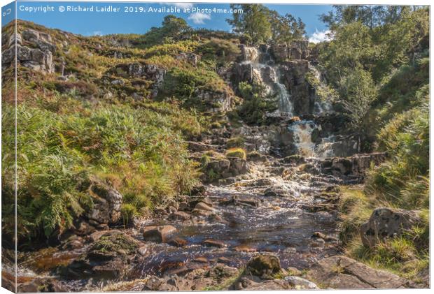 Blea Beck Force Waterfall, Upper Teesdale Canvas Print by Richard Laidler