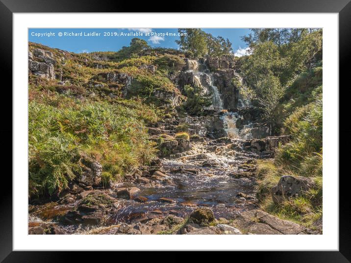 Blea Beck Force Waterfall, Upper Teesdale Framed Mounted Print by Richard Laidler