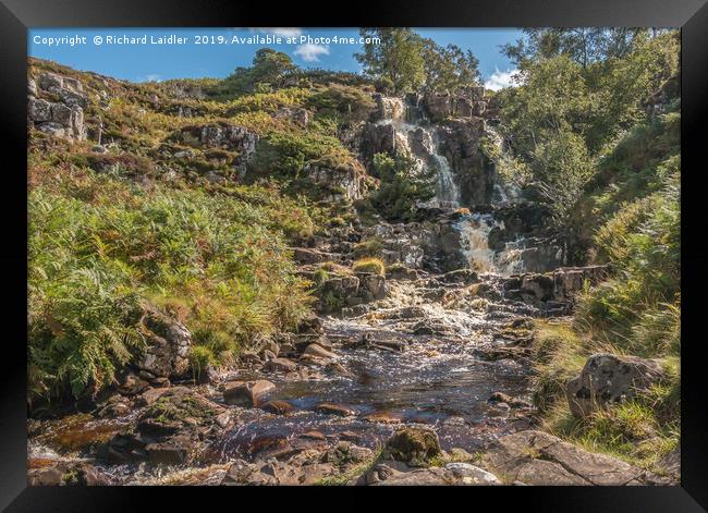Blea Beck Force Waterfall, Upper Teesdale Framed Print by Richard Laidler