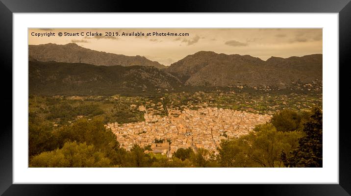 Pollensa old town Framed Mounted Print by Stuart C Clarke