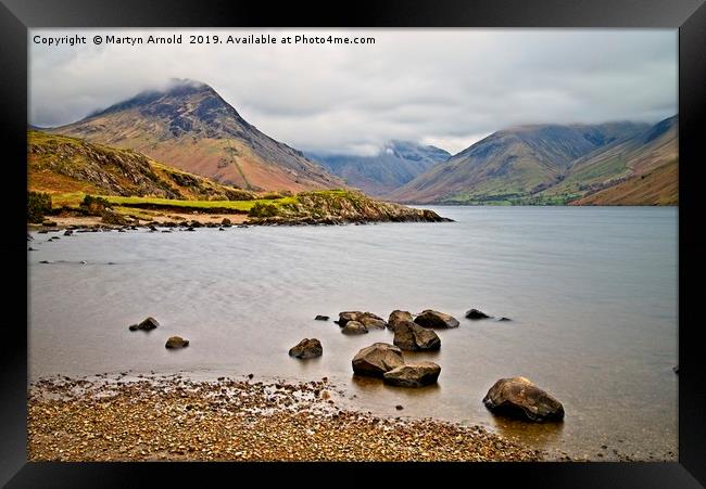 Mist over Wastwater Framed Print by Martyn Arnold