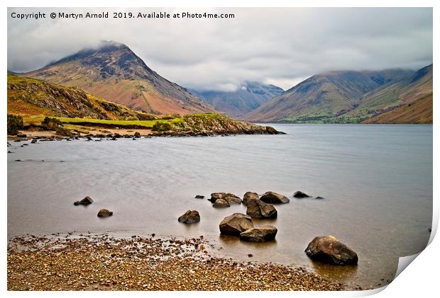 Mist over Wastwater Print by Martyn Arnold