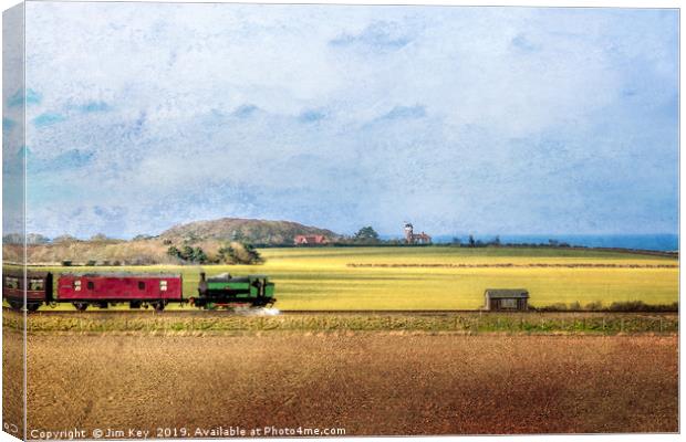North Norfolk Railway NNR  Digital Painting Canvas Print by Jim Key