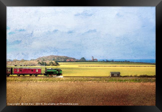 North Norfolk Railway NNR  Digital Painting Framed Print by Jim Key