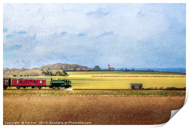 North Norfolk Railway NNR  Digital Painting Print by Jim Key