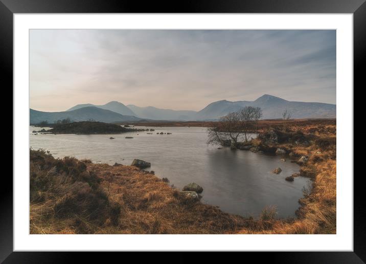 Mist over Rannoch Moor Framed Mounted Print by Miles Gray