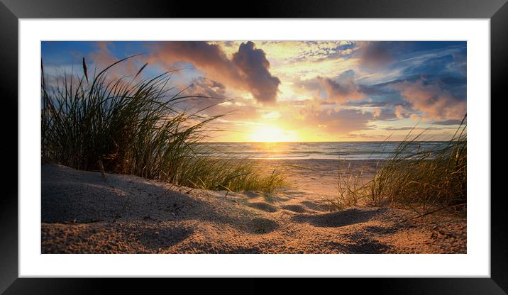 Baltic Sunset Framed Mounted Print by Steffen Gierok-Latniak