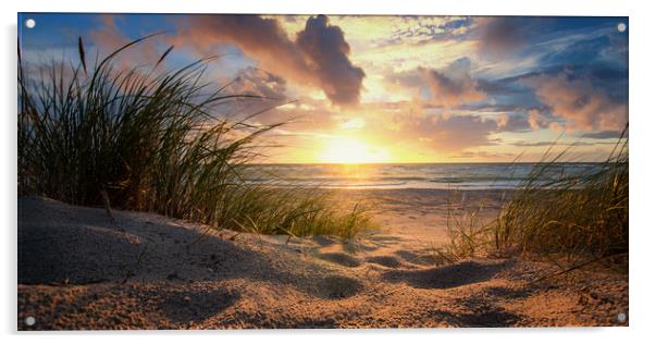Baltic Sunset Acrylic by Steffen Gierok-Latniak