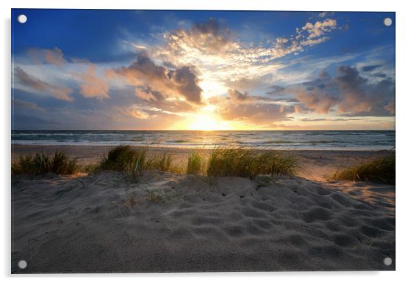 Beach Sunrise  Acrylic by Steffen Gierok-Latniak