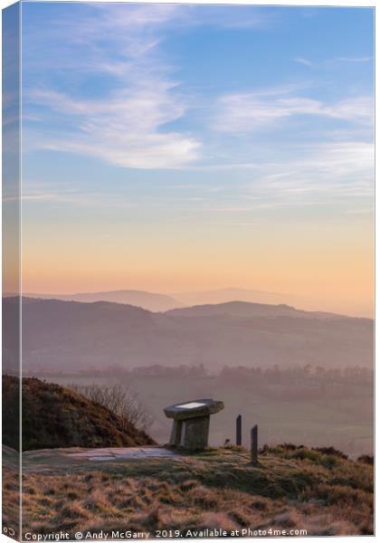 Teggs Nose Sunset Canvas Print by Andy McGarry