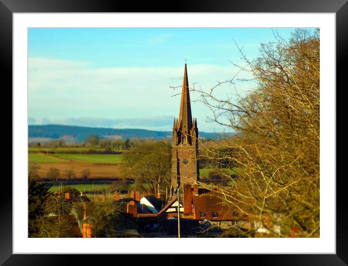 weobley Framed Mounted Print by paul ratcliffe