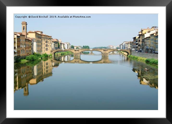 St. Trinity Bridge (Ponte Santa Trinita), Florence Framed Mounted Print by David Birchall