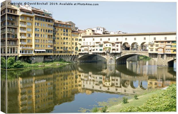 Ponte Vecchio Bridge, Florence Canvas Print by David Birchall