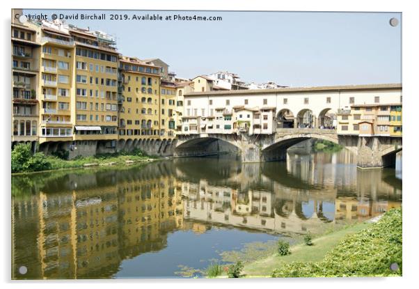 Ponte Vecchio Bridge, Florence Acrylic by David Birchall
