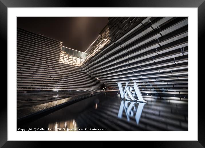 V&A Dundee at Night  Framed Mounted Print by Callum Laird